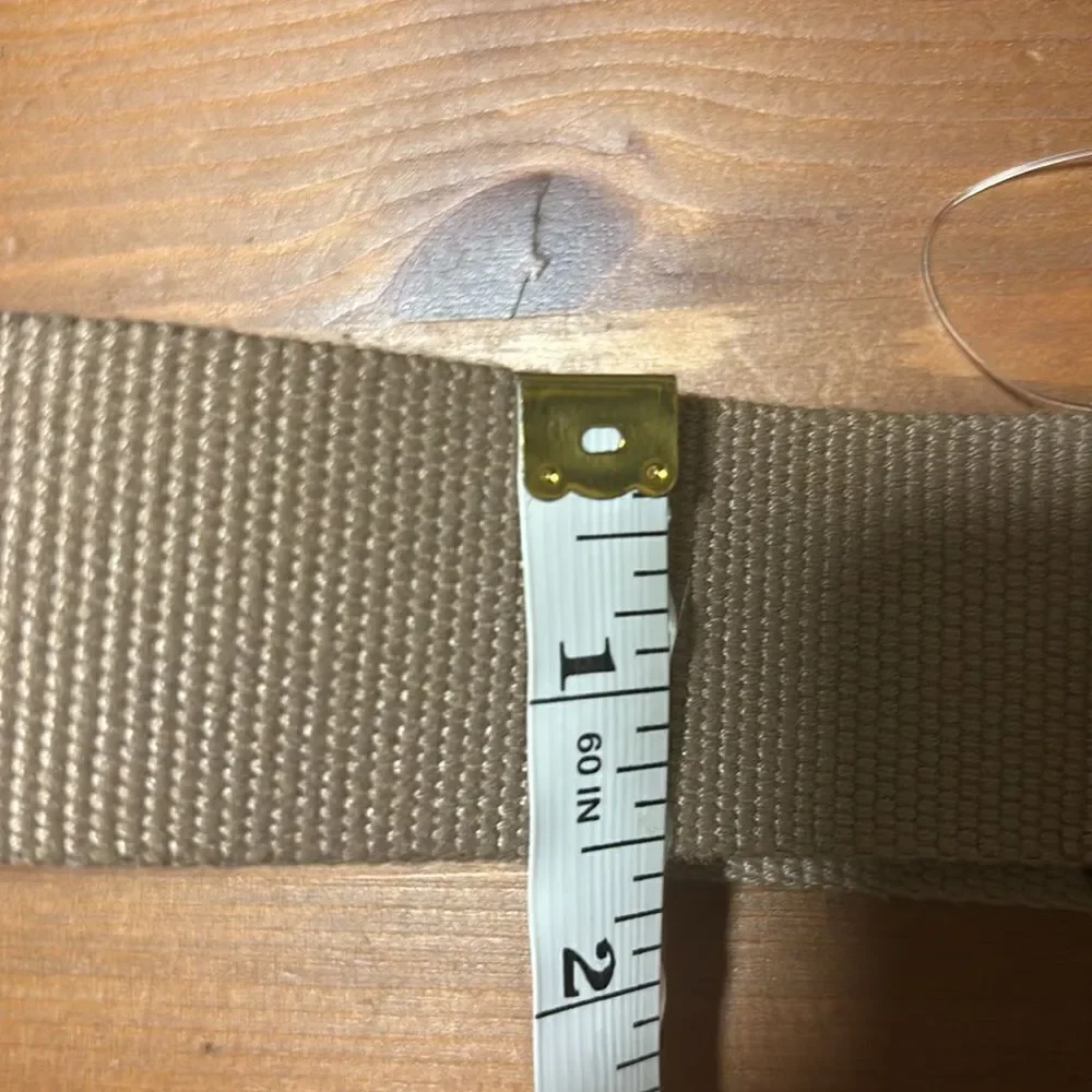 Lacoste L.12.12 Concept French Made Belt Men in Beige Size 43”